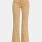 Acid Washed Frayed Hem Bootcut Jeans