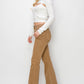 Flora Bailey Full Size High Waist Side Slit Flare Jeans