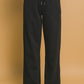 Drawstring Wide Leg Sweatpants with Pockets