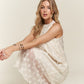 Applique Pearl Detail Grecian Neck Midi Dress