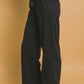 Drawstring Wide Leg Sweatpants with Pockets