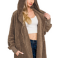 Cozy Hooded Faux Fur Jacket with Pockets