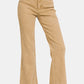 Acid Washed Frayed Hem Bootcut Jeans