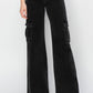 Macy Risen Full Size High Rise Wide Leg Cargo Jeans