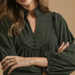 Jackie Corduroy Tiered Babydoll Dress