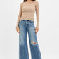 Johan—RISEN Tummy Control Mid Rise Fit Wide Jeans