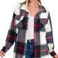 Keep Me Warm Oversized Plaid Fleece Shacket