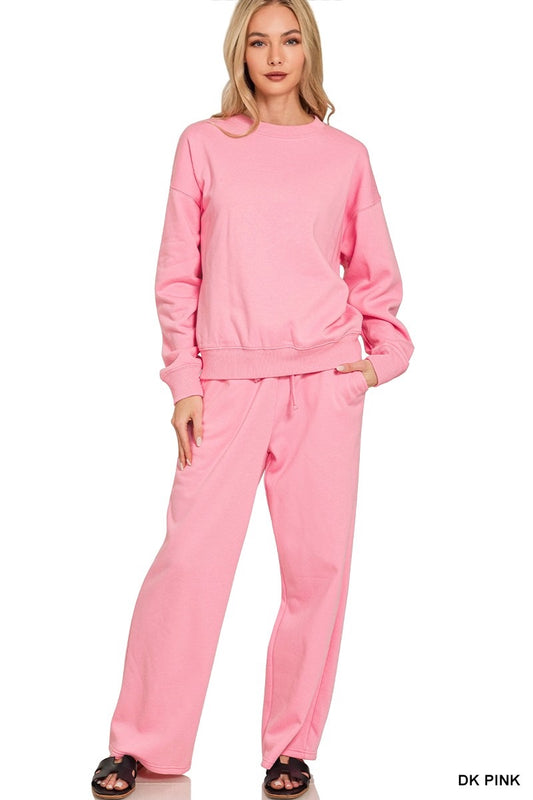 Barbie Fleece Long Sleeve Top and Sweatpants Set