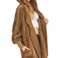 Cozy Hooded Faux Fur Jacket with Pockets