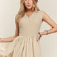 V-Neck Cap Sleeve Dress