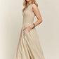V-Neck Cap Sleeve Dress
